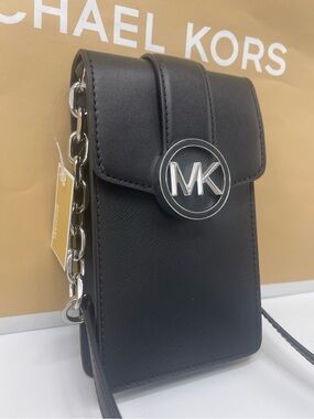Michael Kors Carmen Small NS Logo Xbody Smartphone Crossbody Bag Black
NWT